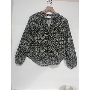 Universal Thread Long Sleeve Corduroy Floral Print Shirt   Size XS